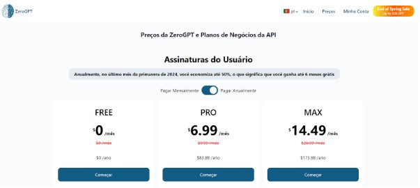 Qual é a melhor ferramenta para detecção de IA? ZeroGPT