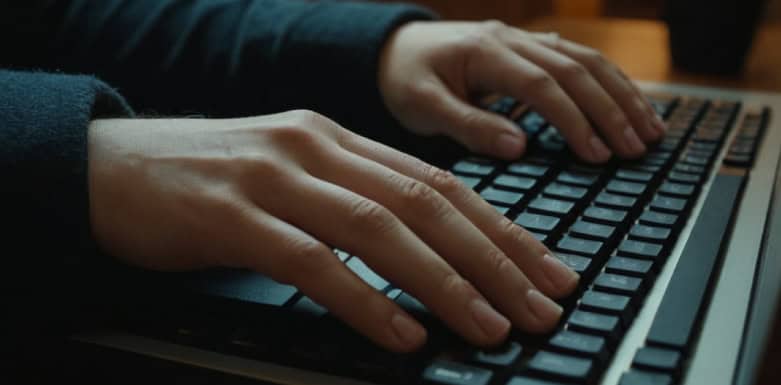 Como colocar empresa no Google Pessoa digitando no computador para colocar empresa no Google