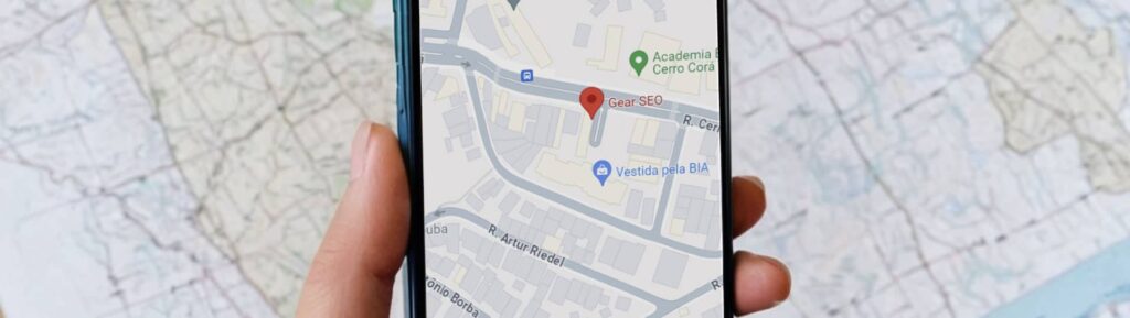 Localização da empresa no Google