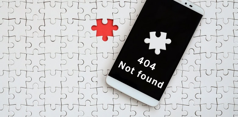 Erro 404: entenda por que acontece e como corrigir Celular com imagem indicando erro 404.
