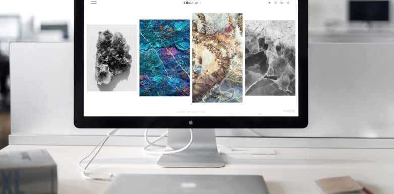 Como deixar o site seguro Computador aberto em site de imagens.